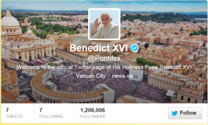 pope The Pope on Twitter