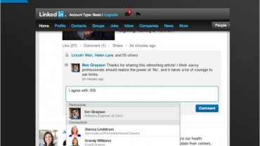 LinkedIn tagging