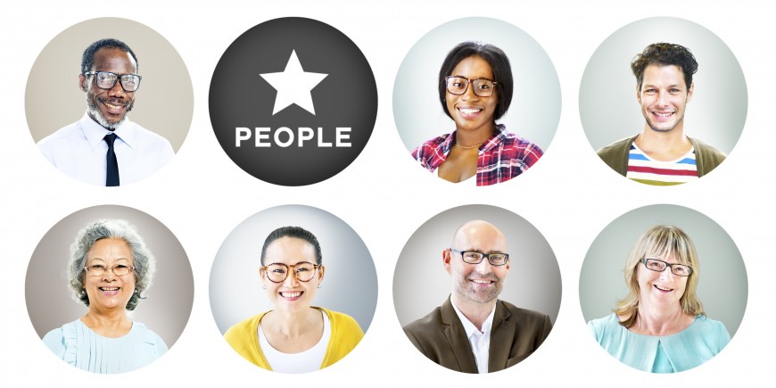 Portrait of Diverse Multiethnic Cheerful People